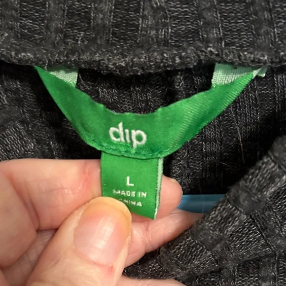 dip Black Ribbed Knit Sweater - Picture 2 of 5